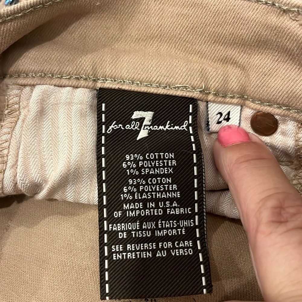 7 For All Mankind Women’s ‘the skinny’ Snake Print Pants size 24 - Picture 11 of 12